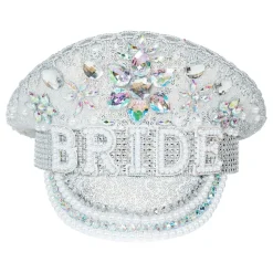 Paljettkeps Bride med Pärlor