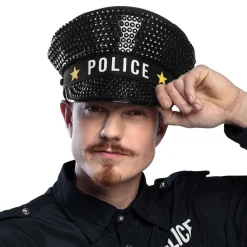 Paljettkeps Polis Sparkle