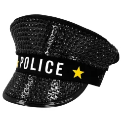 Paljettkeps Polis Sparkle
