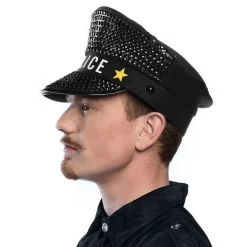 Paljettkeps Polis Sparkle