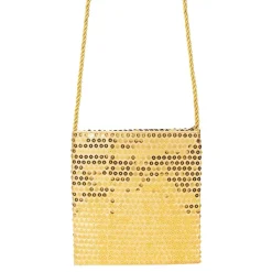 Paljettväska Guld