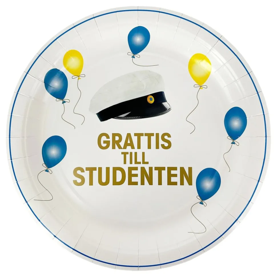 Pappersassietter Grattis till Studenten