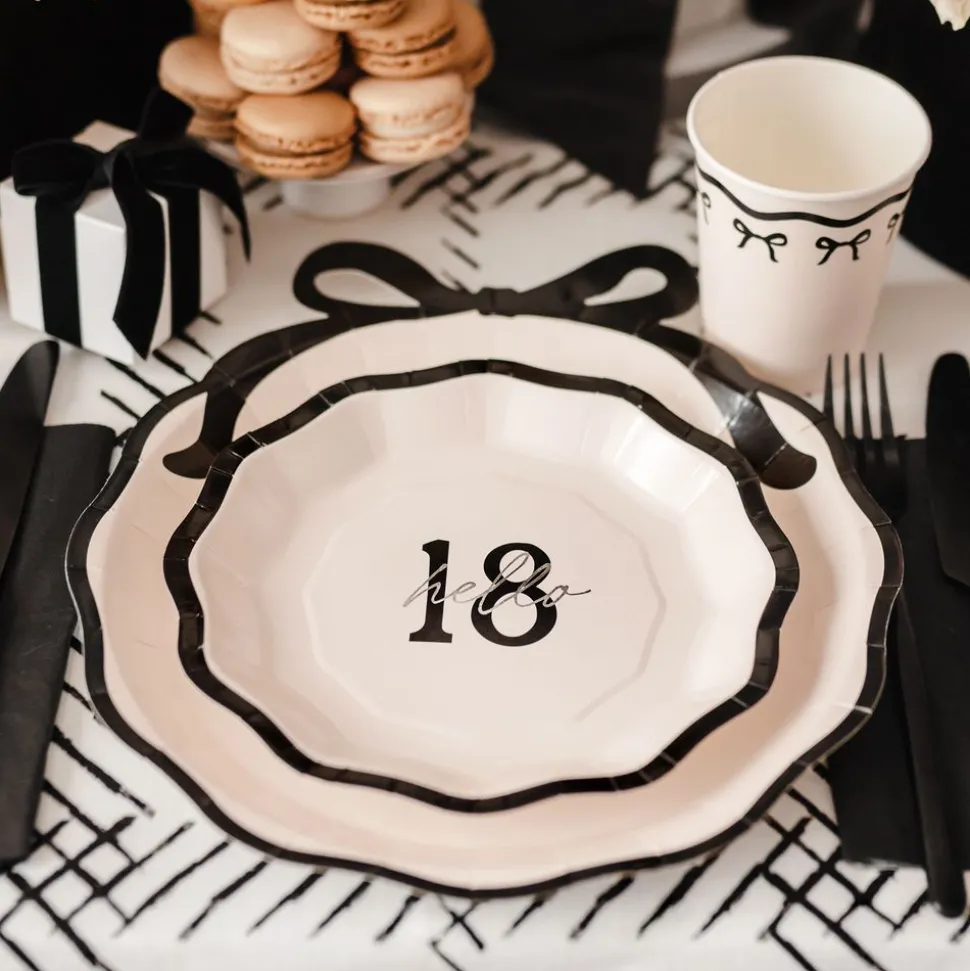 Pappersassietter Hello 18 Rosett