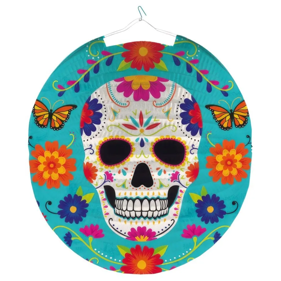 Papperslykta Rund Day of the Dead