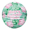 Papperslykta Rund Happy Summer Time