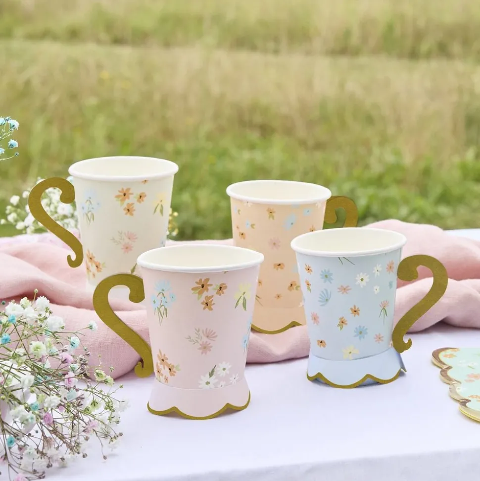 Pappersmuggar Floral Pastell