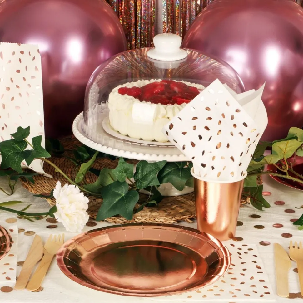 Pappersmuggar Roséguld Metallic