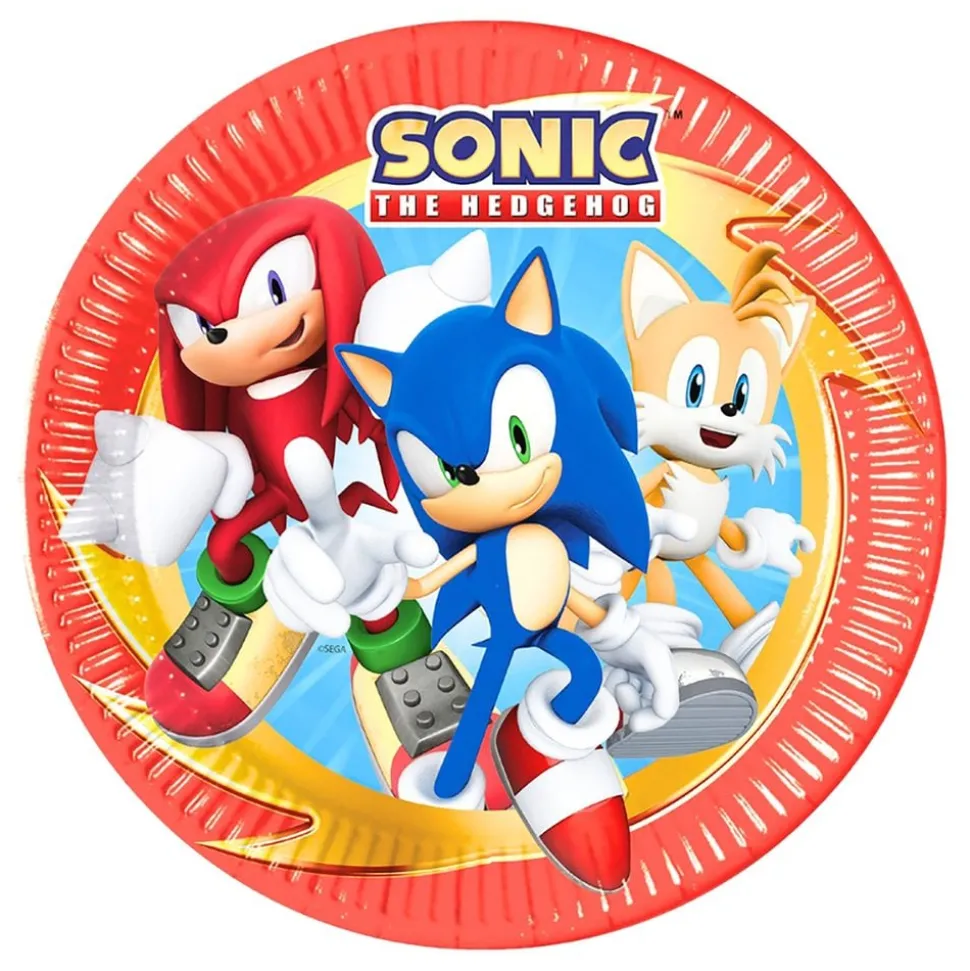 Papperstallrikar Sonic the Hedgehog