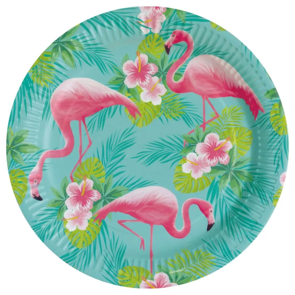 Papperstallrikar Flamingo Paradise