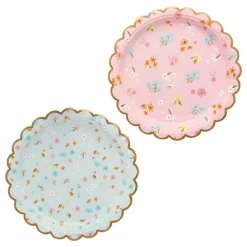 Papperstallrikar Floral Pastell