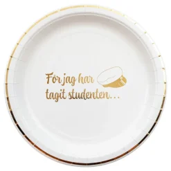 Papperstallrikar För Jag Har Tagit Studenten