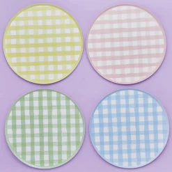 Papperstallrikar Gingham
