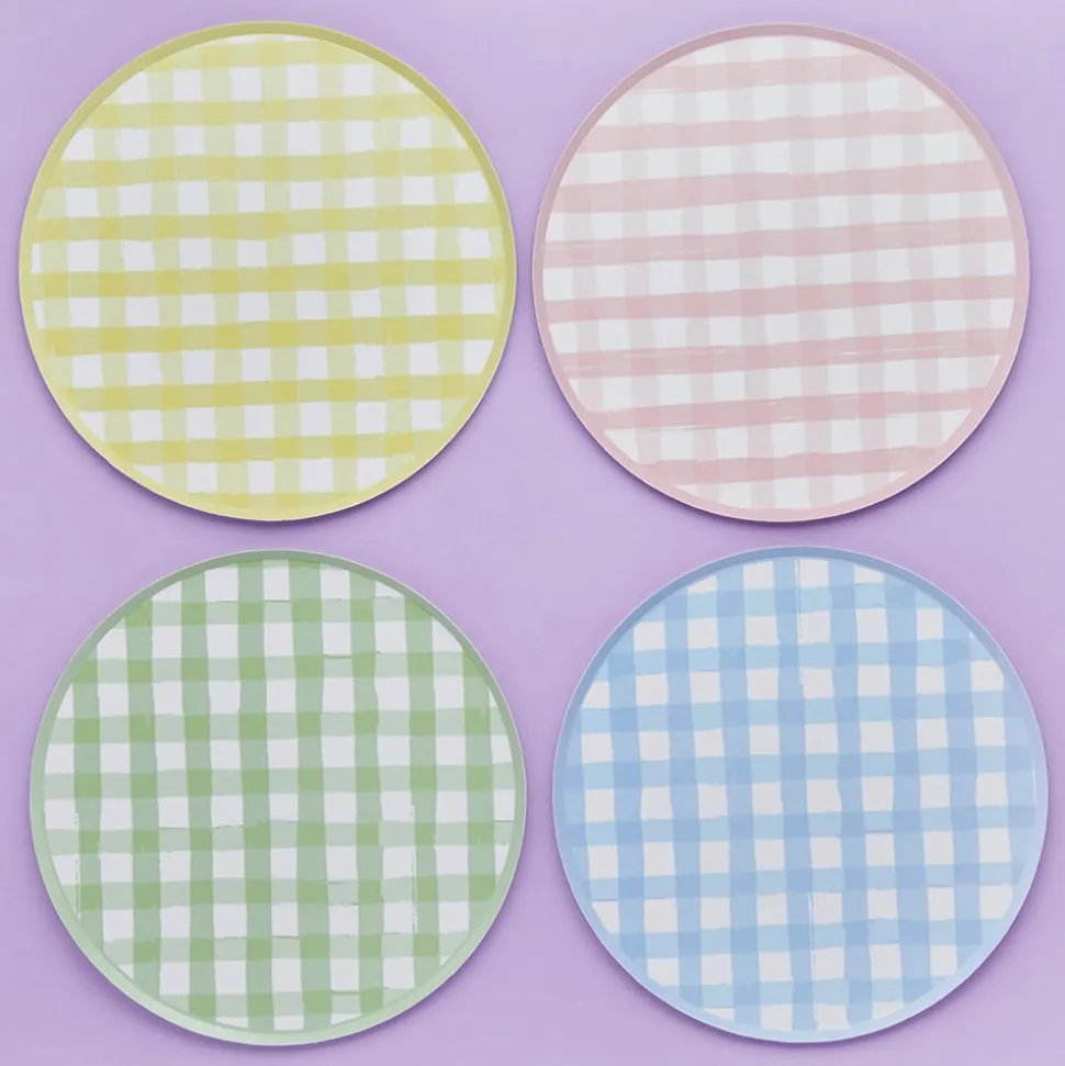 Papperstallrikar Gingham