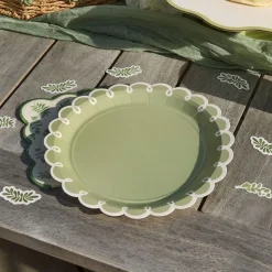 Papperstallrikar Gröna Löv Botanic