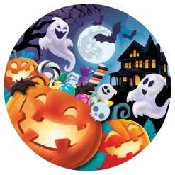 Papperstallrikar Halloweenkalas