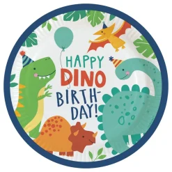 Papperstallrikar Happy Dino Birthday
