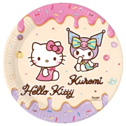 Papperstallrikar Hello Kitty & Kuromi