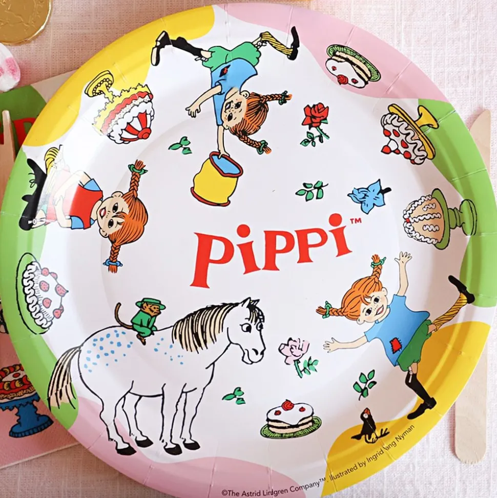 Papperstallrikar Pippi Långstrump