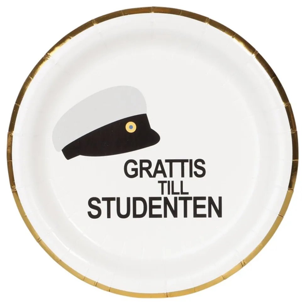 Papperstallrikar Studentmössa