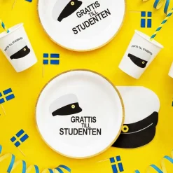 Papperstallrikar Studentmössa