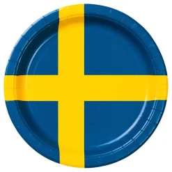 Papperstallrikar Svenska Flaggan