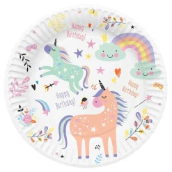 Papperstallrikar Unicorns & Rainbows