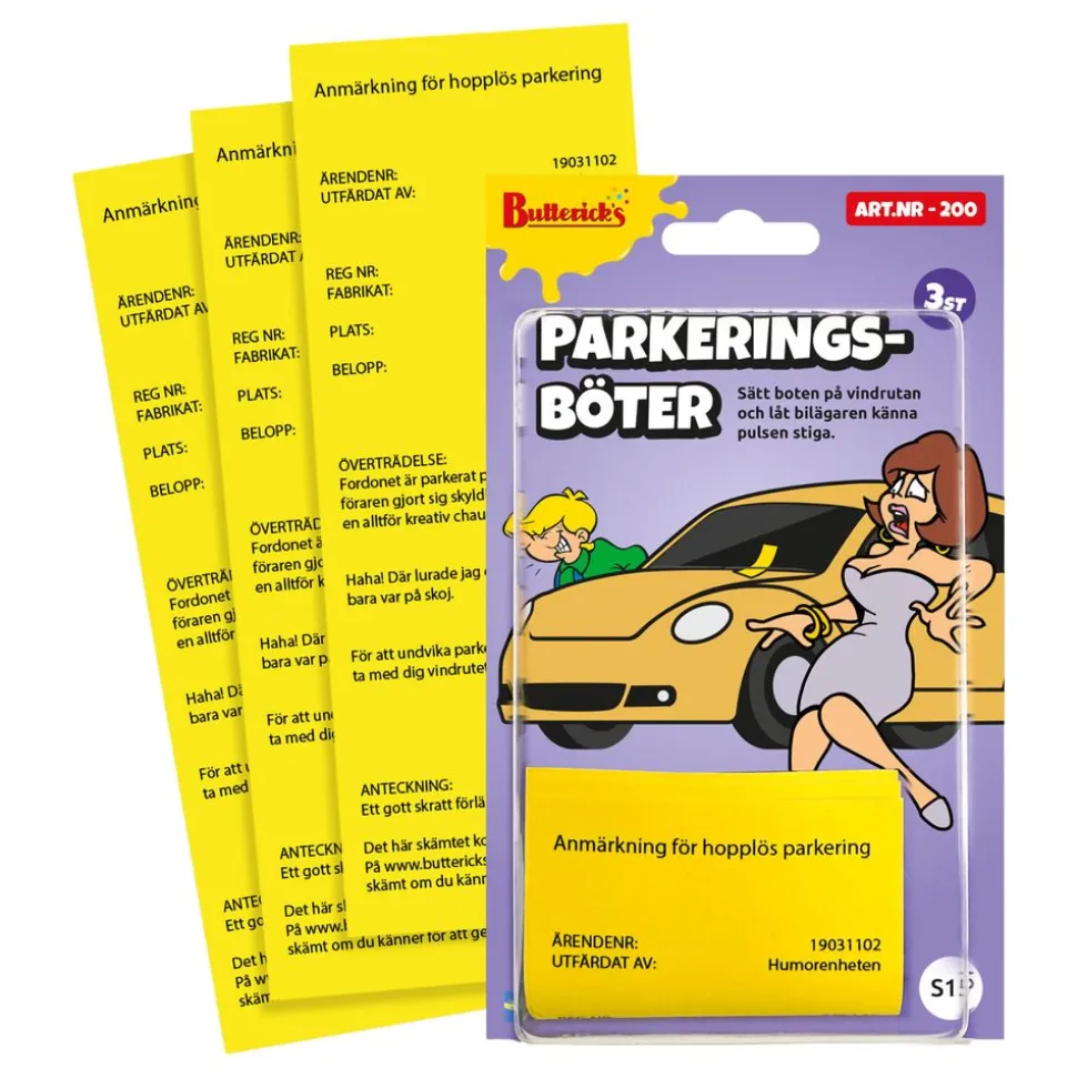 Parkeringsböter Skämtartikel