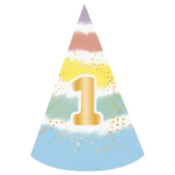 Partyhatt 1-årskalas Regnbåge