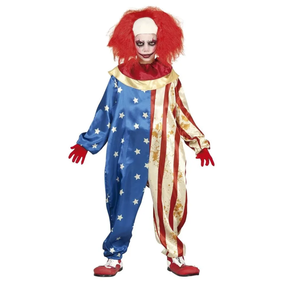 Patriotisk Clown Barn Maskeraddräkt