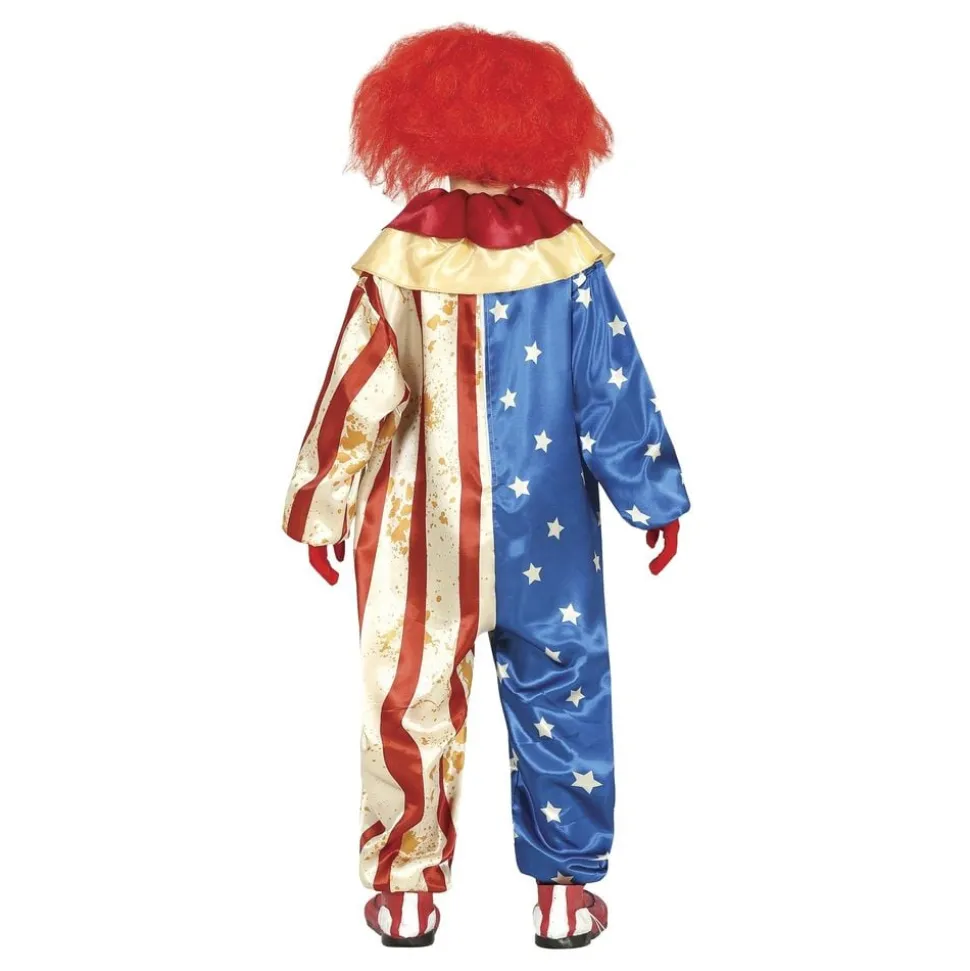 Patriotisk Clown Barn Maskeraddräkt