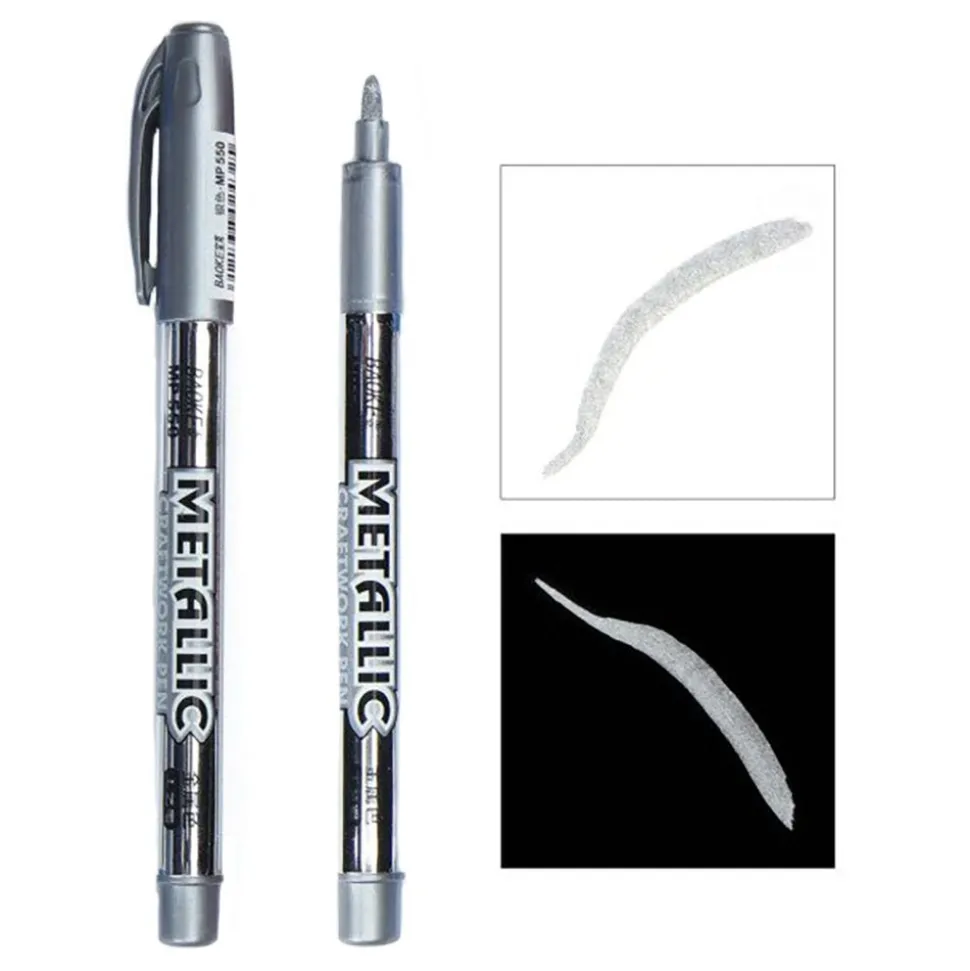 Permanenta Märkpennor Silver