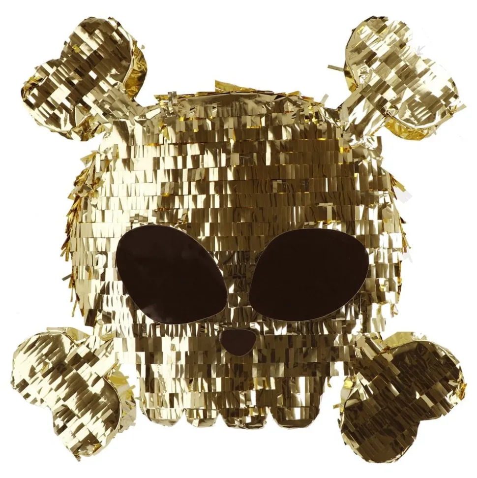 Pinata Dödskalle Guld