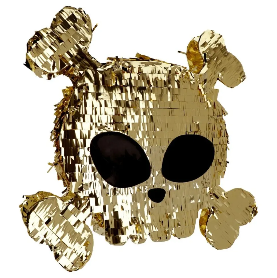 Pinata Dödskalle Guld