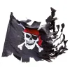 Piratflagga Jolly Roger Sliten