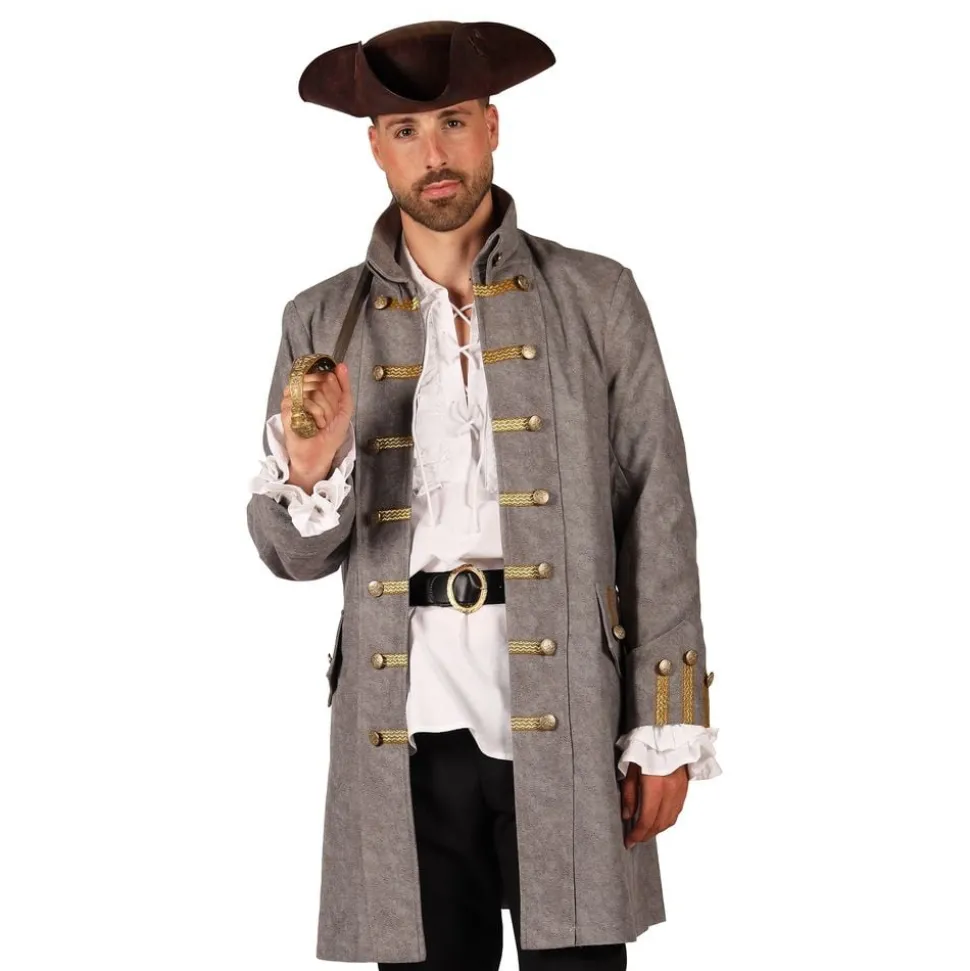 Piratjacka Grå Herr Deluxe