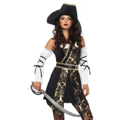 Piratkapten Dam Deluxe Maskeraddräkt