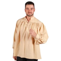 Piratskjorta Beige Deluxe