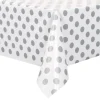 Plastduk Silver Prickig