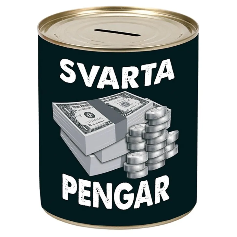 Plåtsparbössa Svarta Pengar