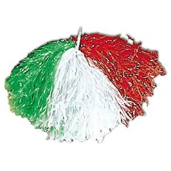 Pom Poms Grön/Vit/Röd