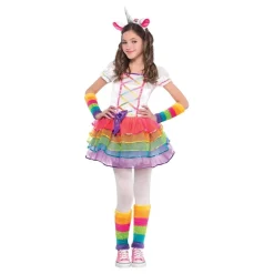Rainbow Unicorn Barn Maskeraddräkt