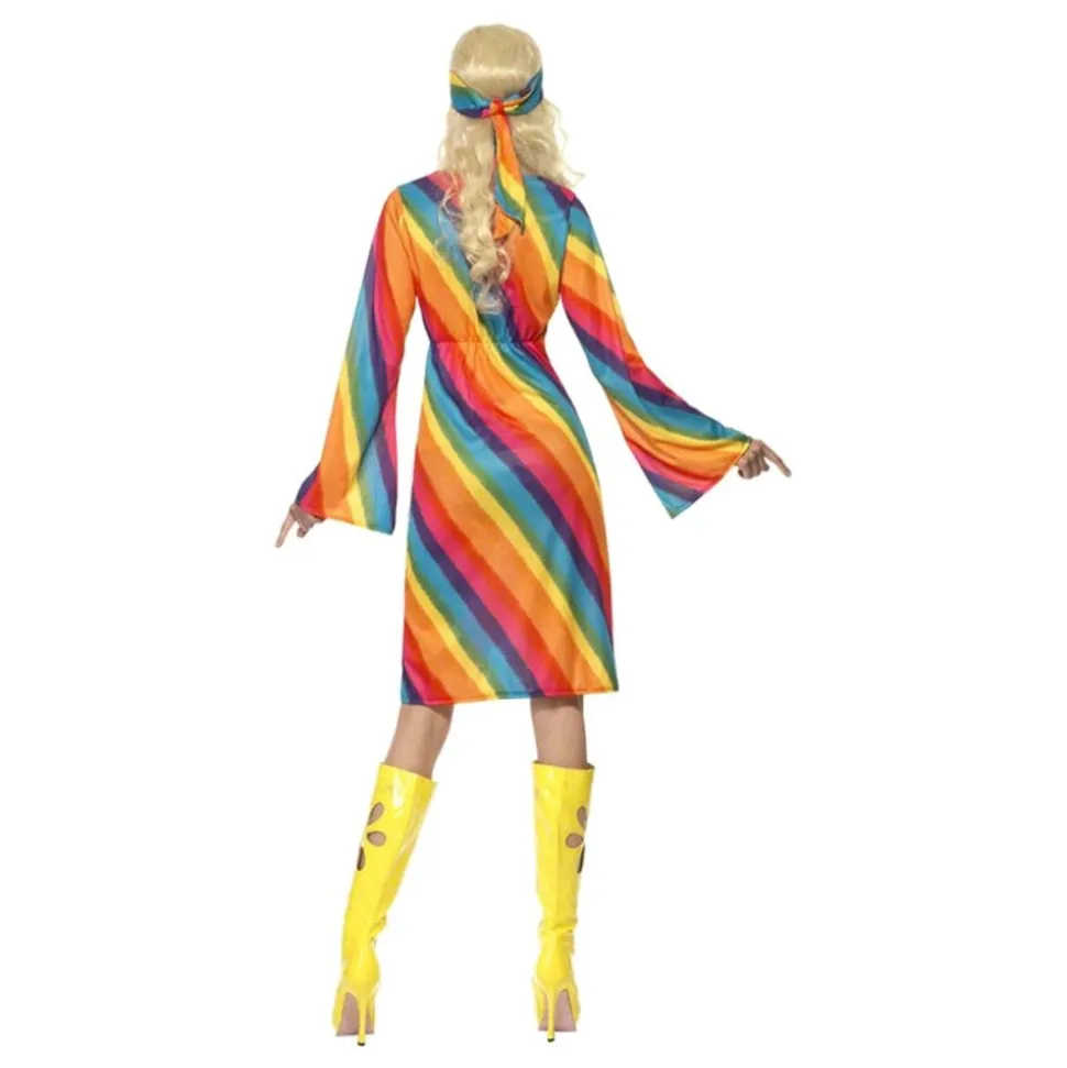 Regnbågs Hippie Maskeraddräkt