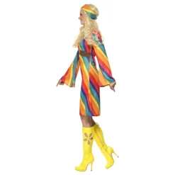 Regnbågs Hippie Maskeraddräkt