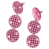 Örhängen Rosa Discokulor
