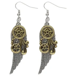 Örhängen Steampunk med Vingar