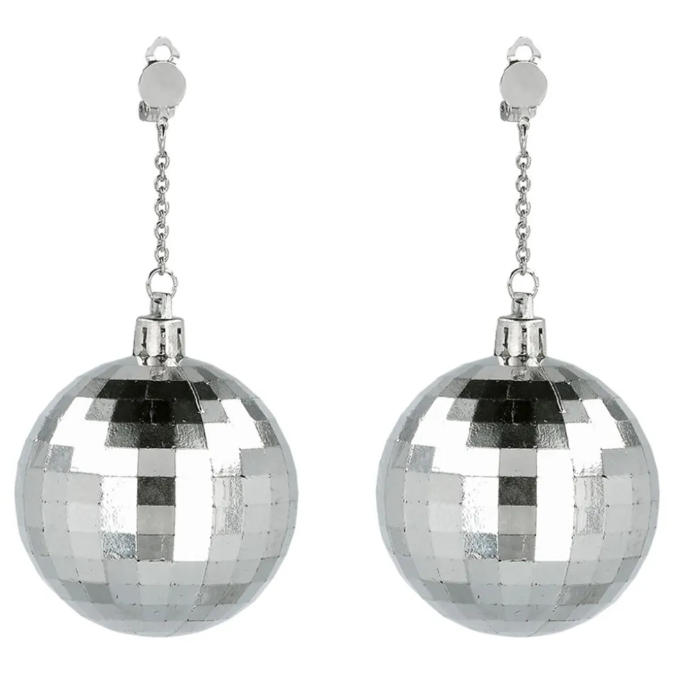 Örhängen Stora Discokulor Silver