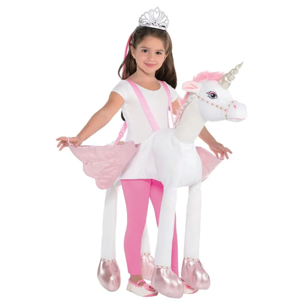 Ridande Unicorn med Ljud & Ljus Barn Maskeradräkt