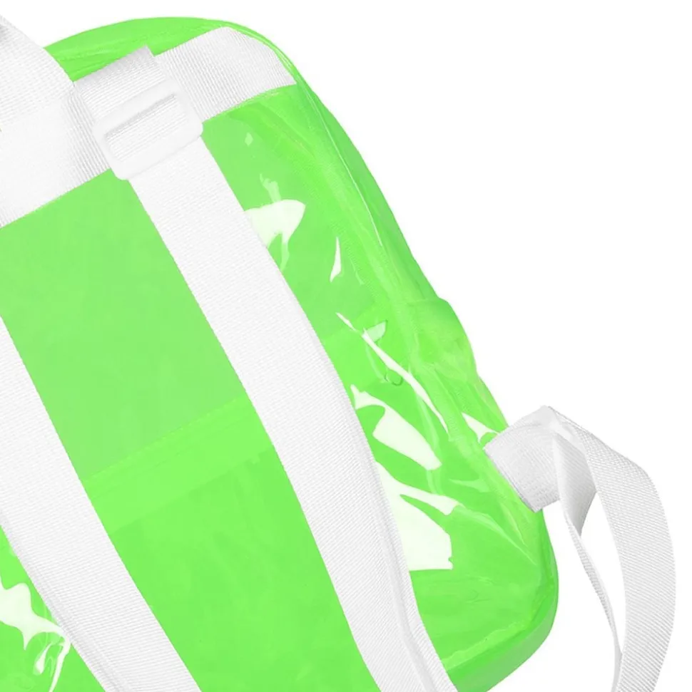 Ryggsäck Transparent Neongrön