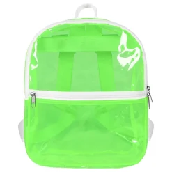 Ryggsäck Transparent Neongrön