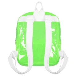 Ryggsäck Transparent Neongrön